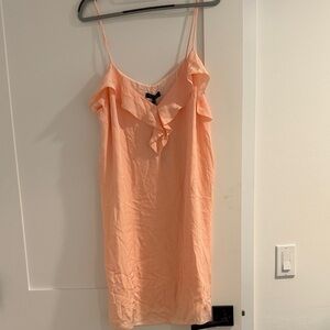 rag & bone Peach Ruffle Mini Dress